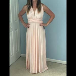 Lulus “Tricks of the Trade” Dress in Blush Pink